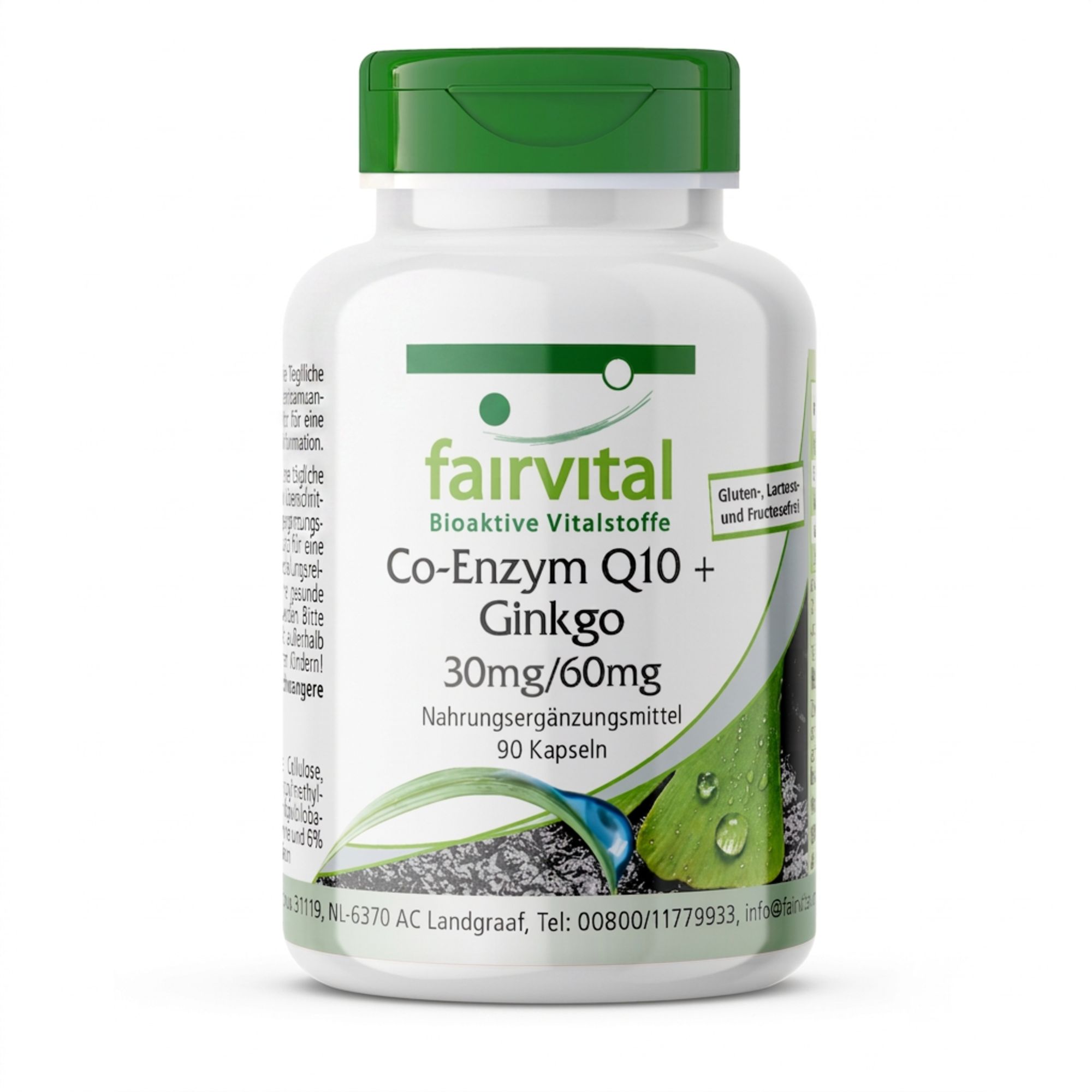 Gélules Fairvital Co-Enzyme Q10 + Ginkgo, 90 pièces.