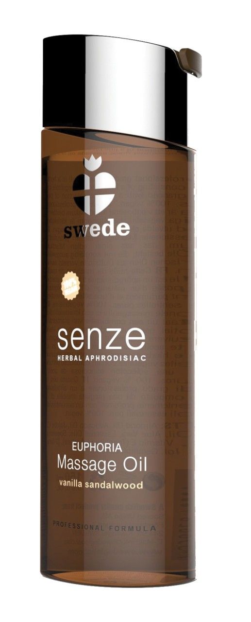 Huile de massage Swede Senze Euphoria, Vanille Santal, flacon 100ml.