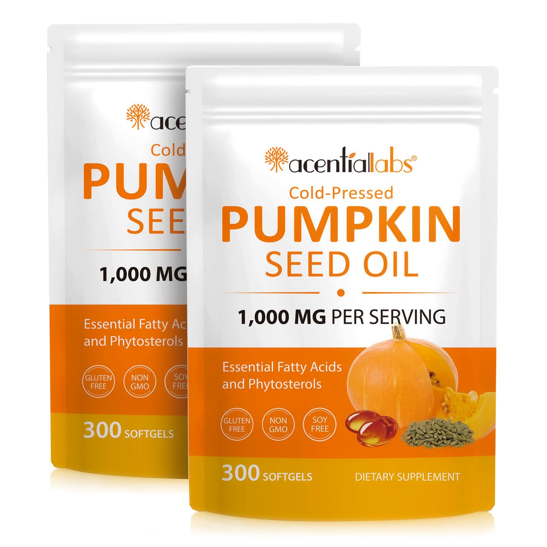 Acentiallabs Capsules huile de pépins de courge et palmier