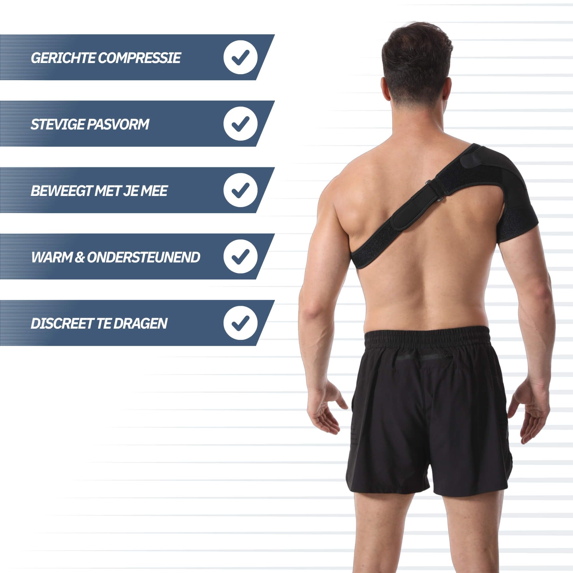 Chevillère noire avec zones de compression.