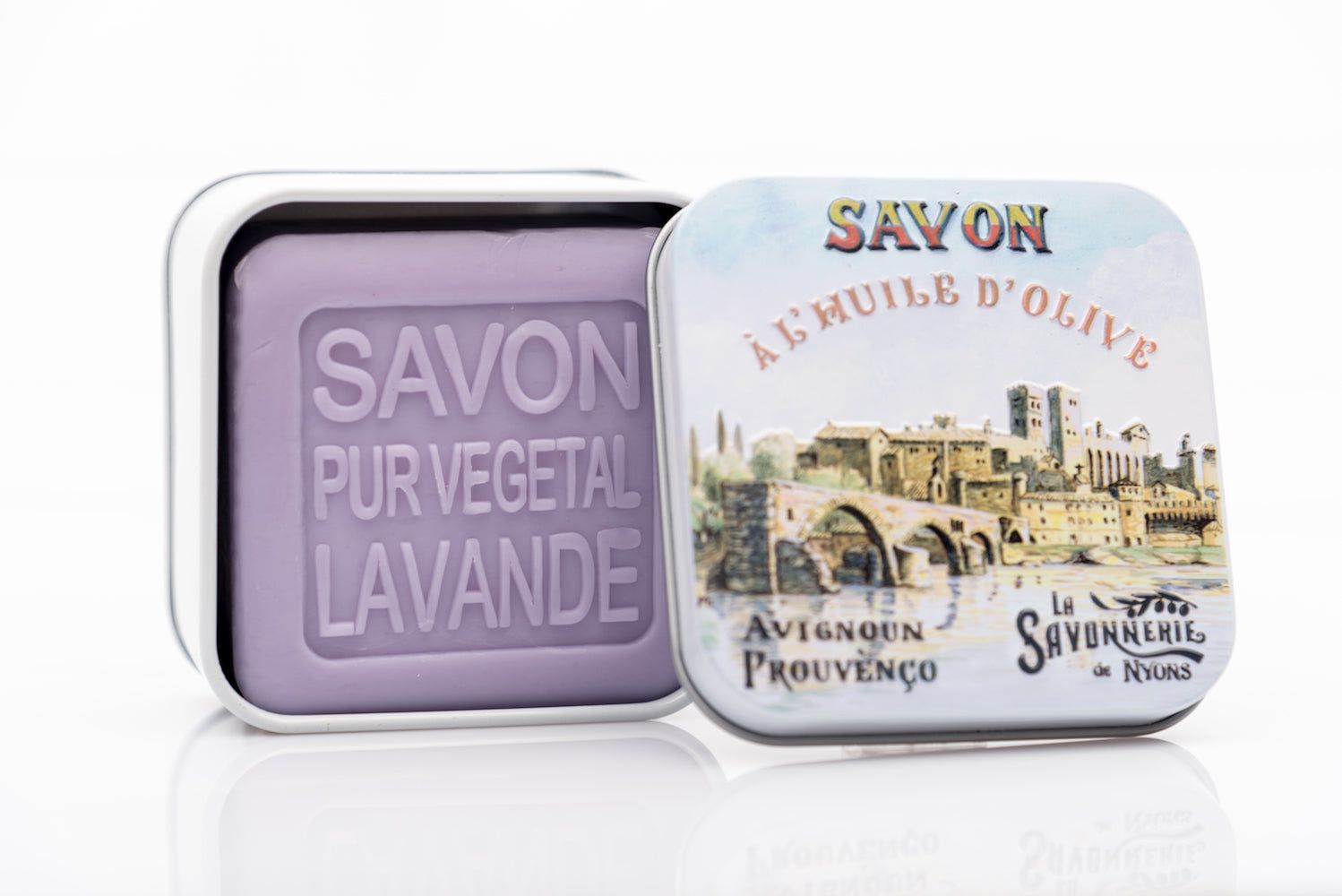 La Savonnerie de Nyons - Coffret métal avec savon "Pont d'Avignon"