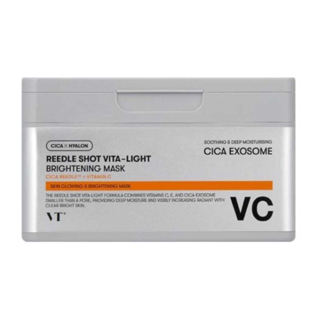 Boîte fermée de masque éclaircissant Cica Care Vita-Light avec informations produit.
