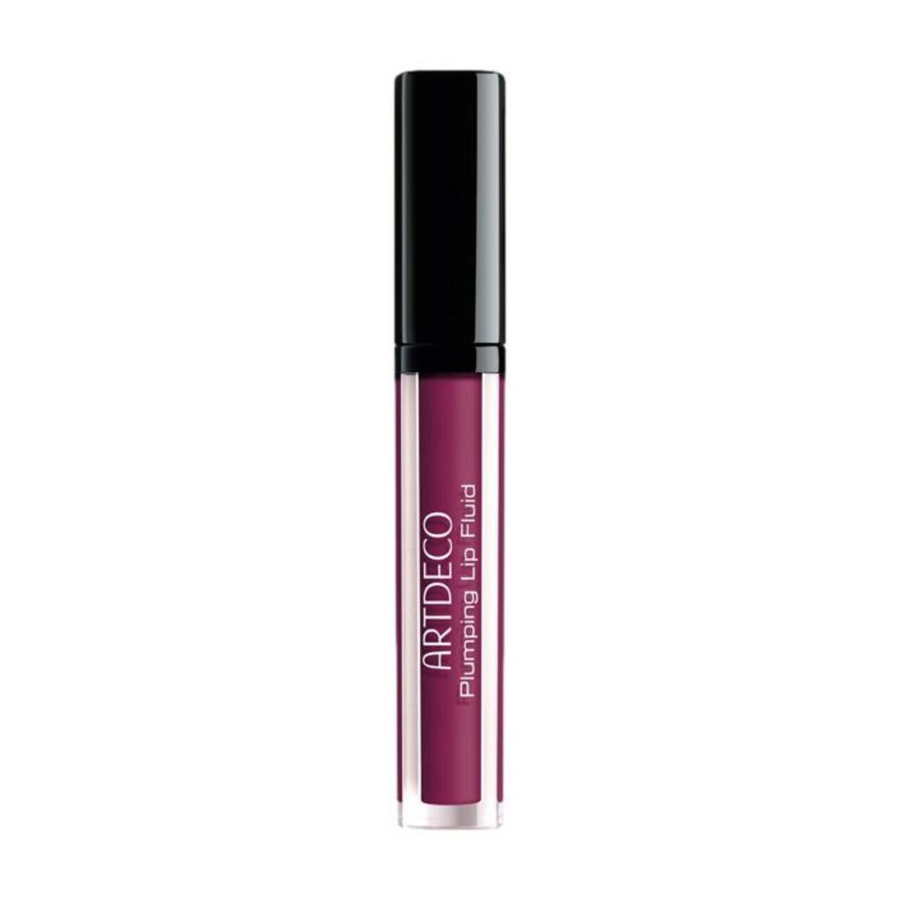 Artdeco Plumping Lip Fluid. Fles met zwarte dop. Opschrift: ARTDECO, Plumping Lip Fluid.