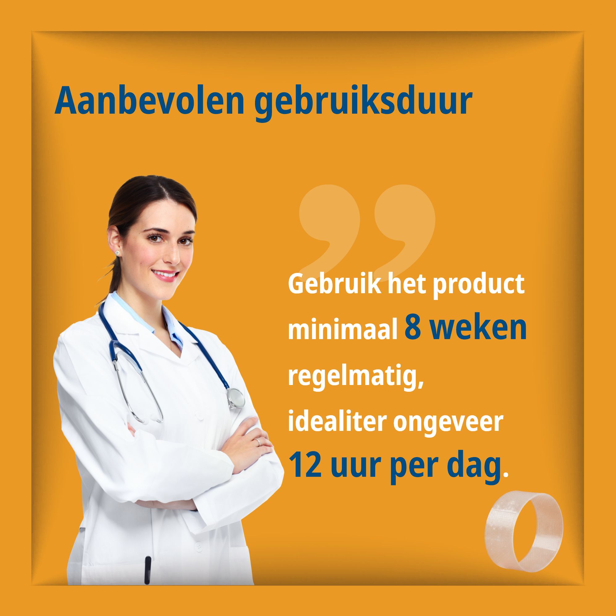 Verpakking van de littekenpleister. Vermindert de zichtbaarheid van littekens. Rol van 2 m.