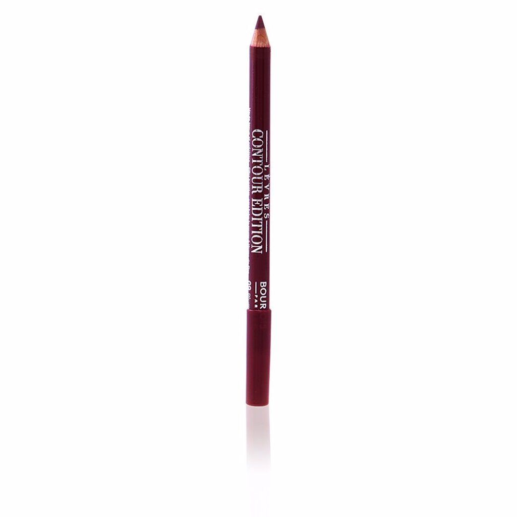 Crayon contour des lèvres, rouge foncé. Inscription "Lèvres Contour Edition" et "Bourjois".