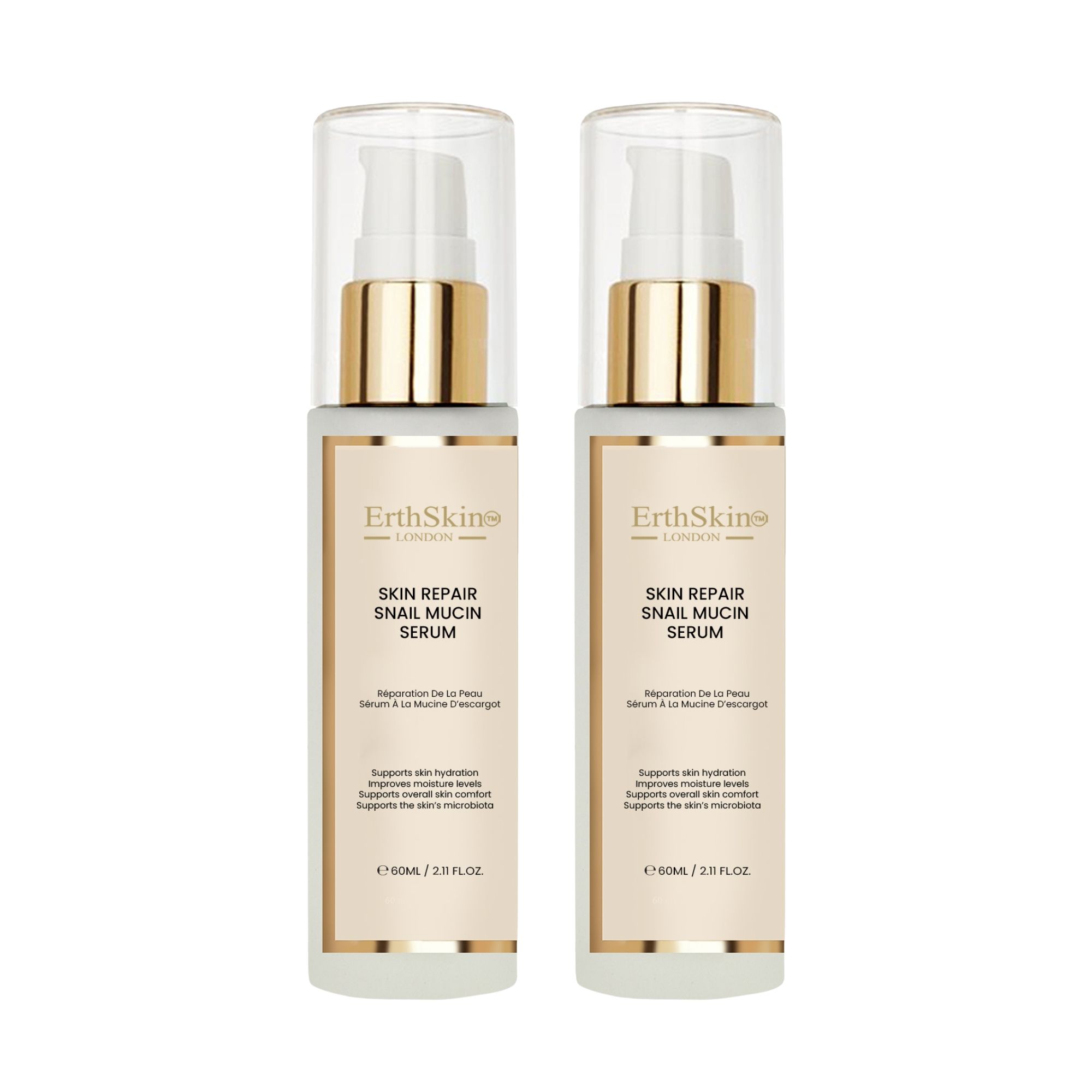 ErthSkin London Coffret Bave d’Escargot & Crème Jour SPF50