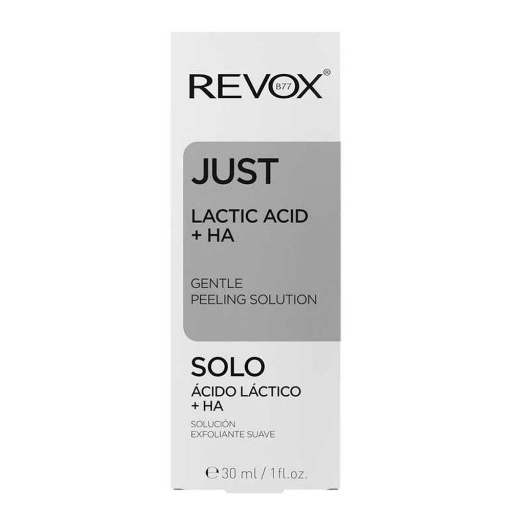 Omdoos Revox Just Lactic Acid + HA. Bevat 30ml.