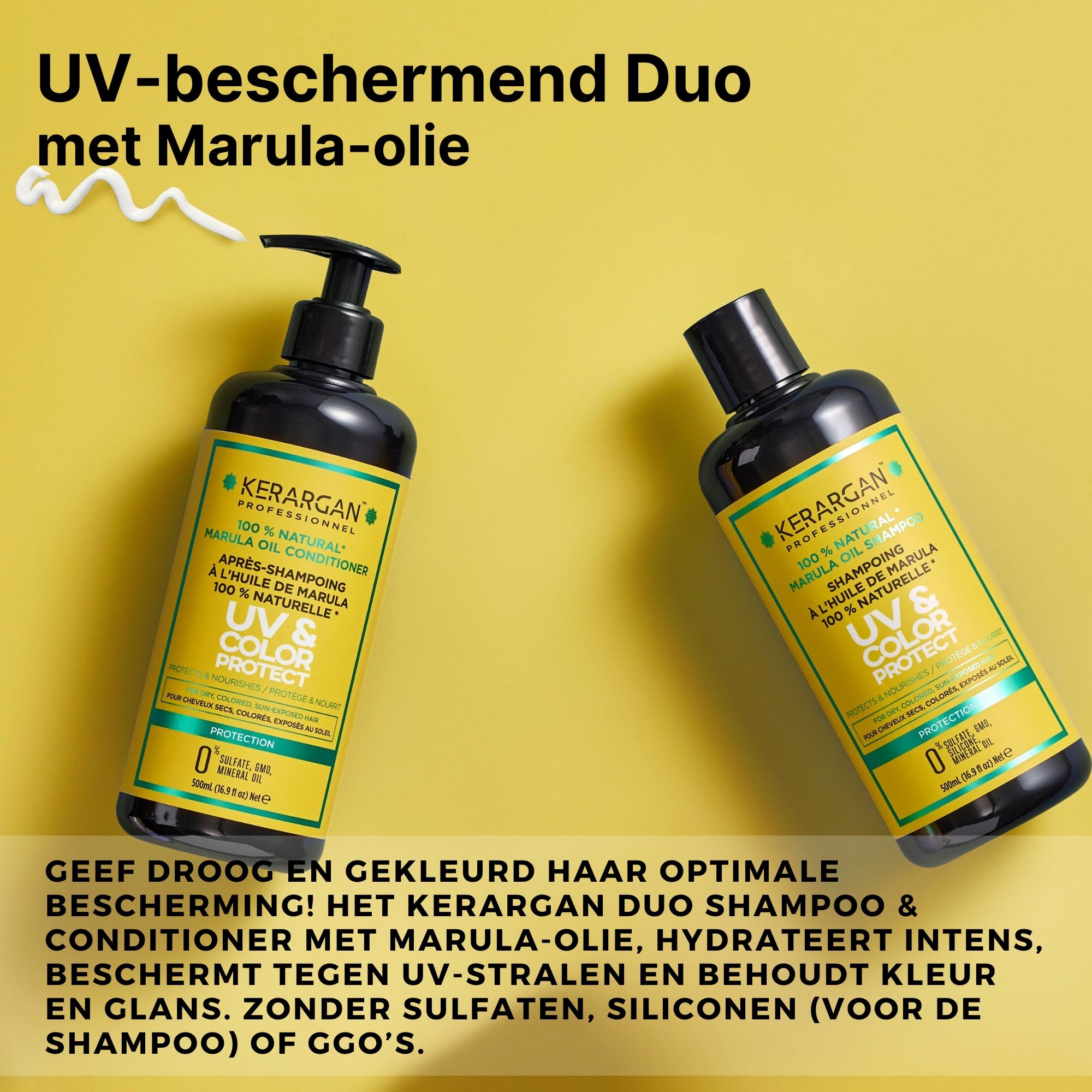 Kerargan - UV-bescherming Shampoo & Conditioner met Marula
