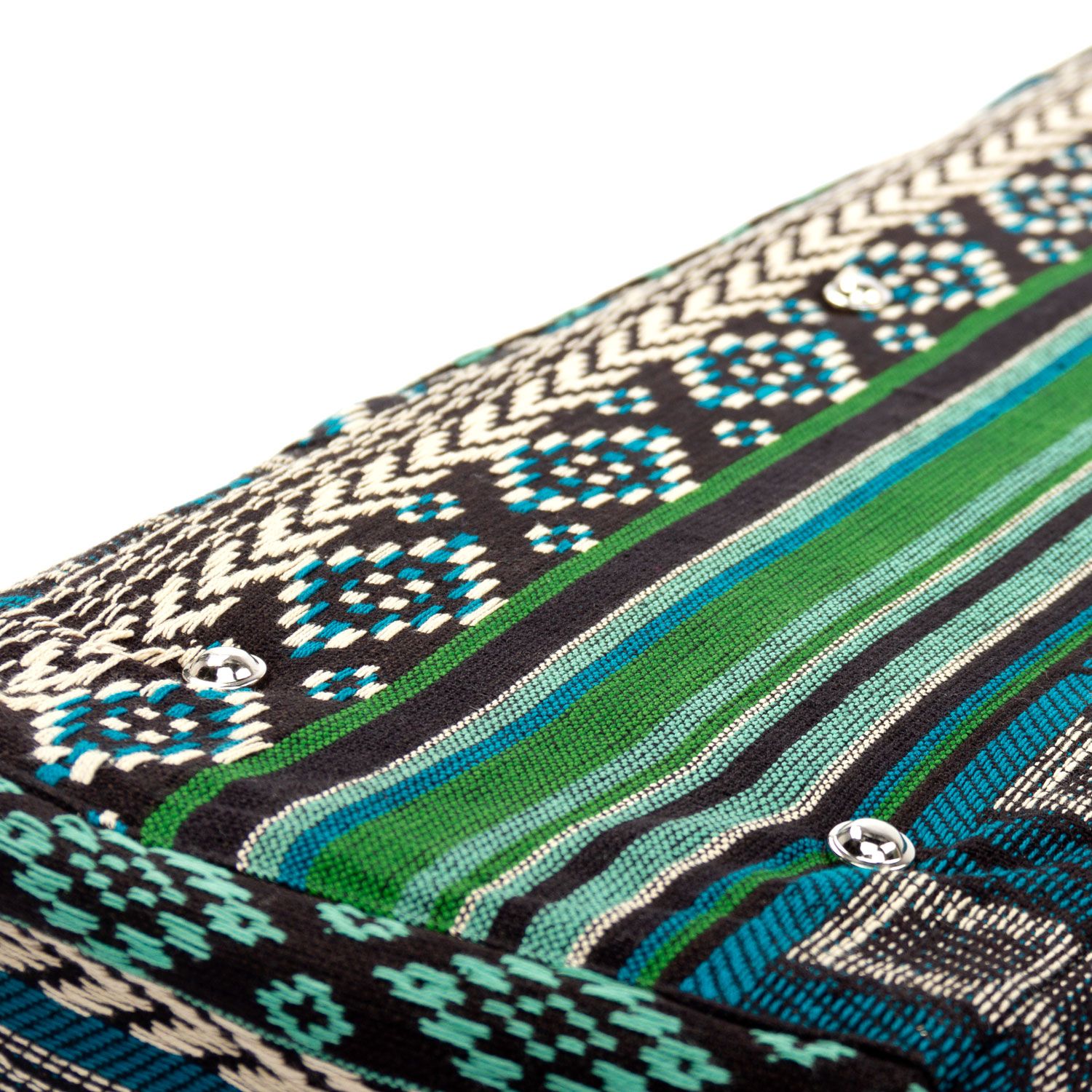 bodhi Collection ETHNO : Sac de Yoga Kit, motifs noir-blanc-vert