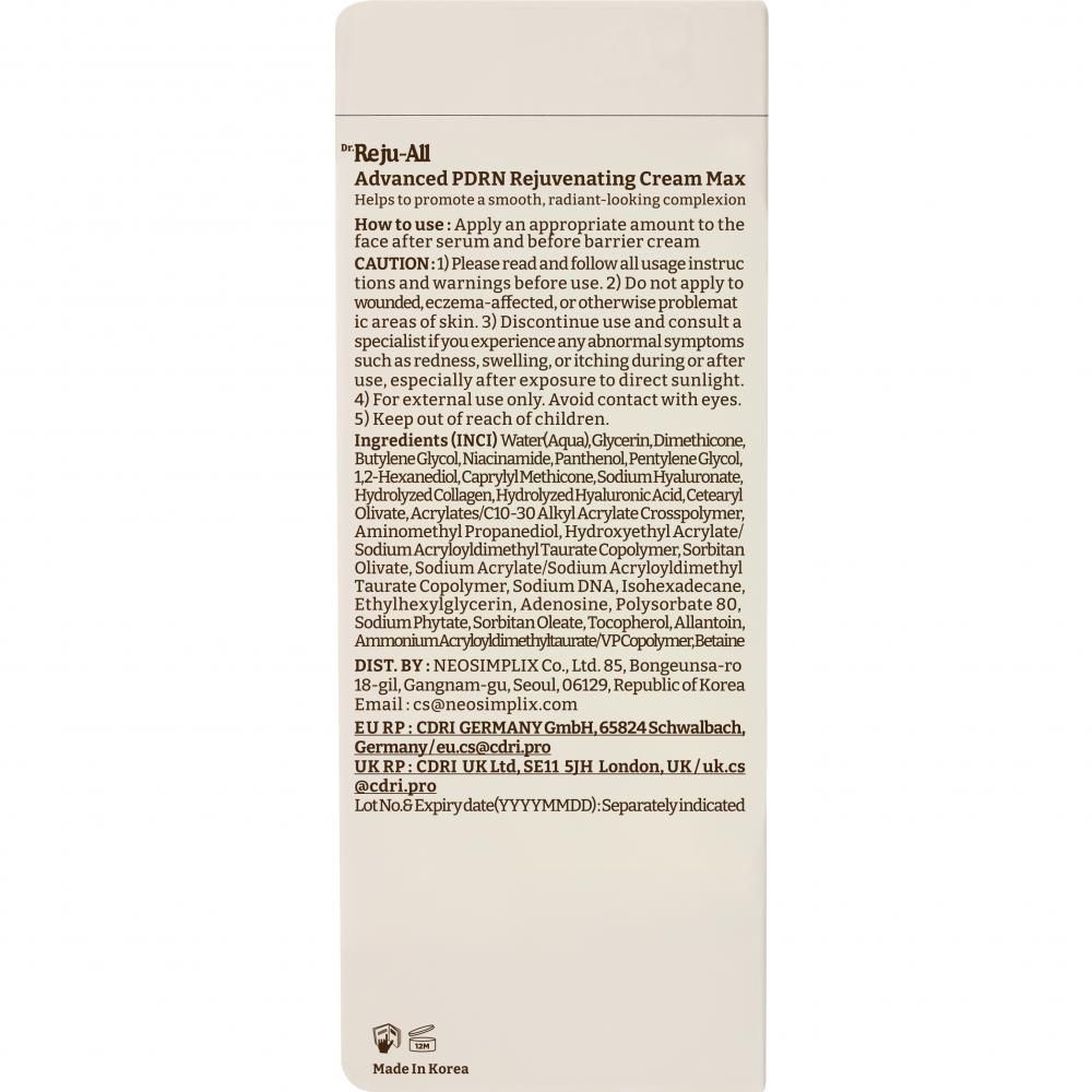 DR.REJU-ALL Advanced PDRN Verjongende Crème Max