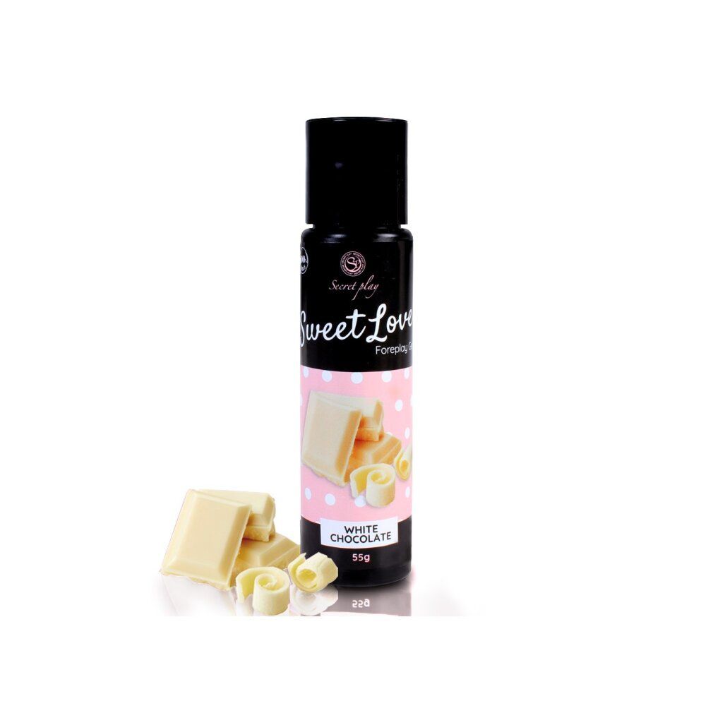 Flesje witte chocolade glijmiddel, 55g.