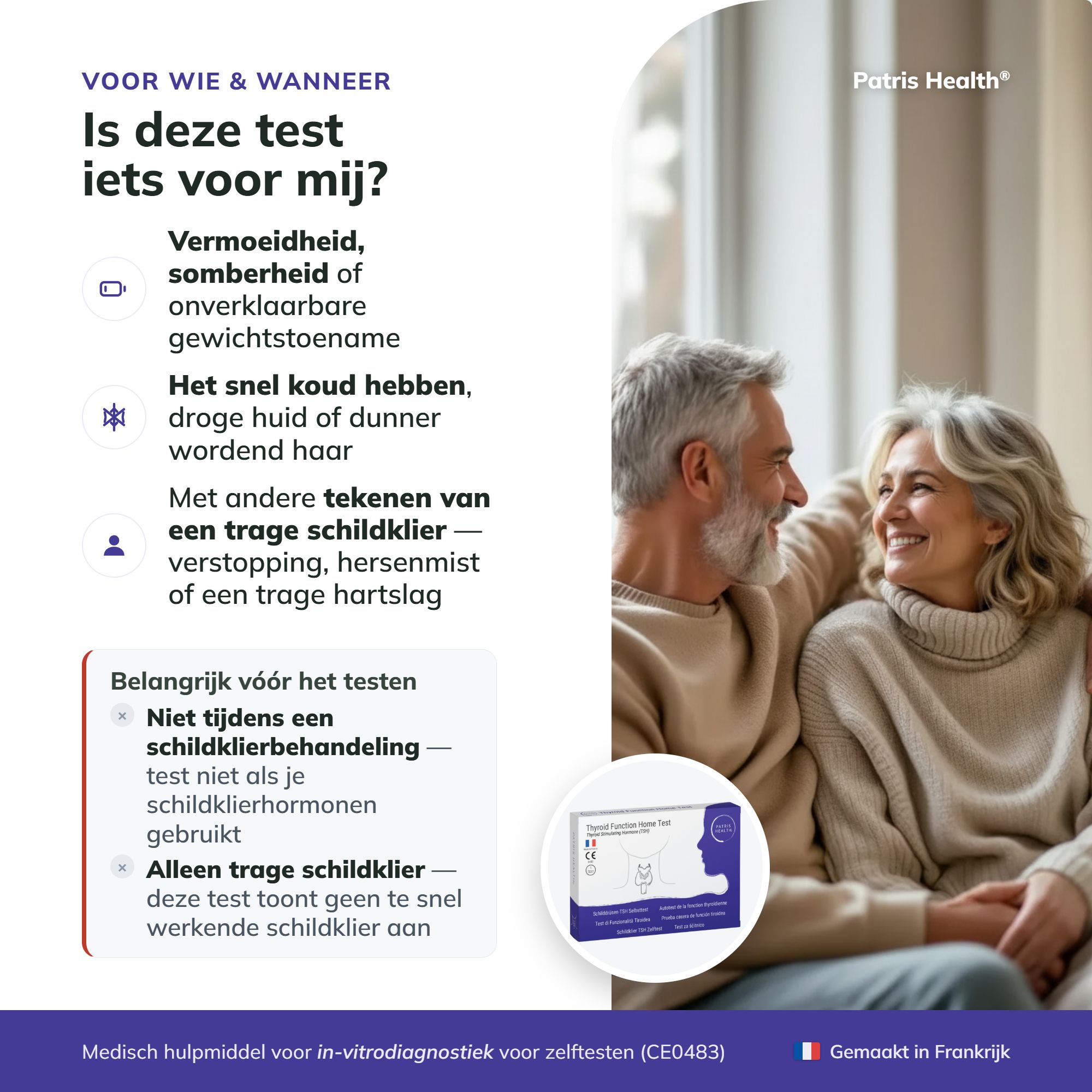Voor wie is de schildklier TSH zelftest? Belangrijke opmerkingen voor de test.