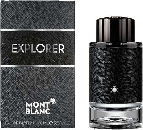Montblanc Explorer Eau de Parfum set met fles en verpakking.