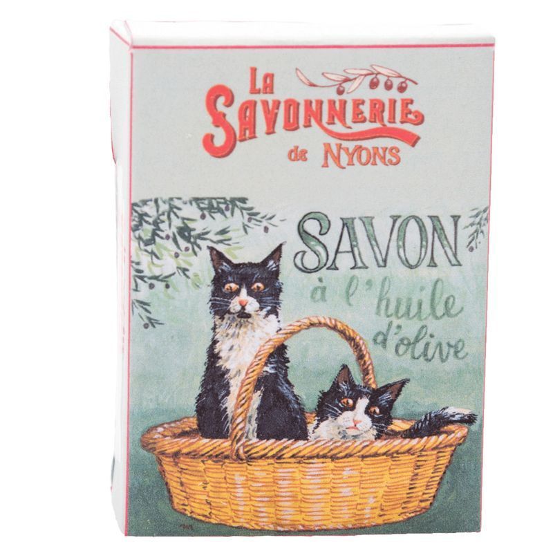La Savonnerie de Nyons - savon d'invité - chats noir et blanc