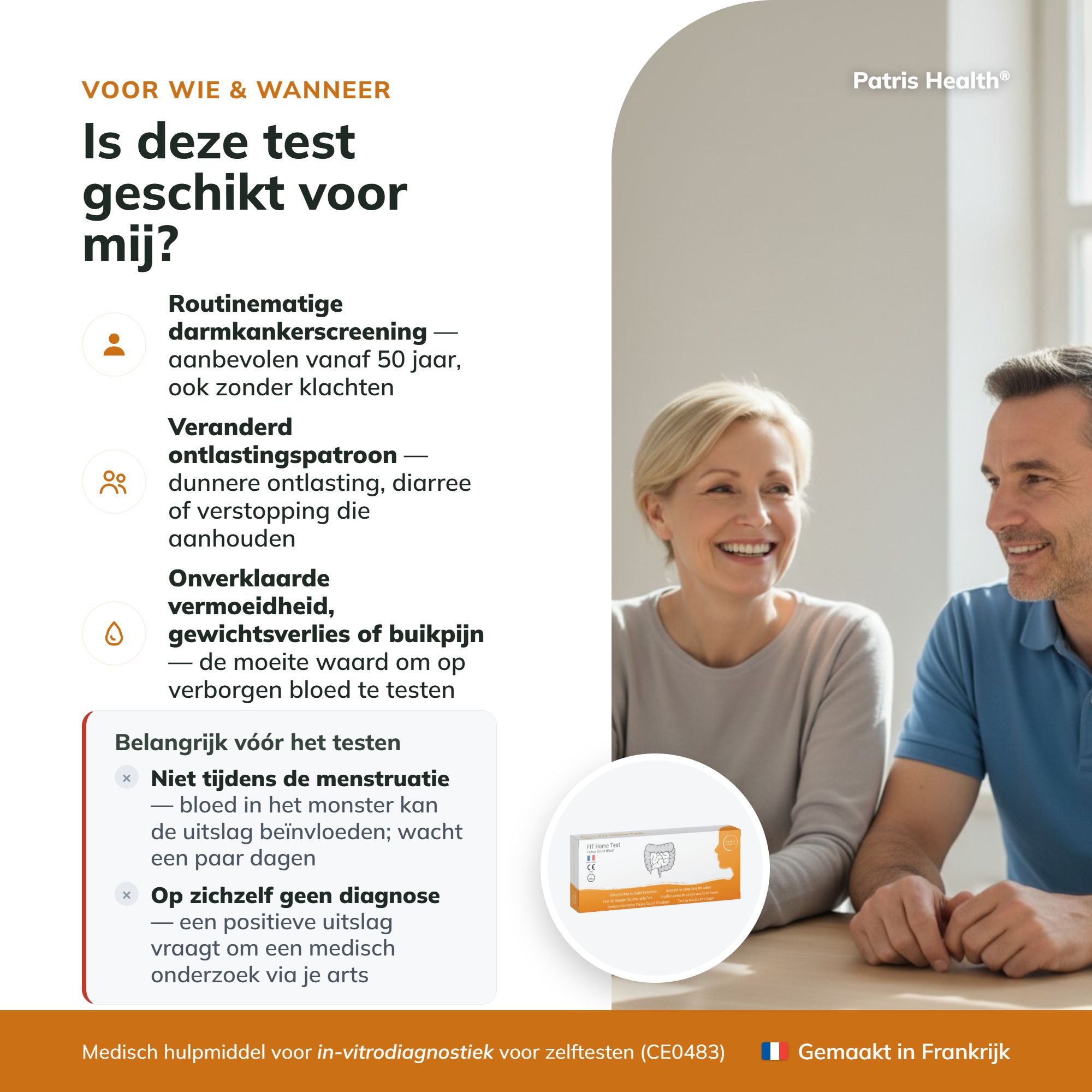 Waarom drie dagen testen? Meer monsters voor een betrouwbaar resultaat.