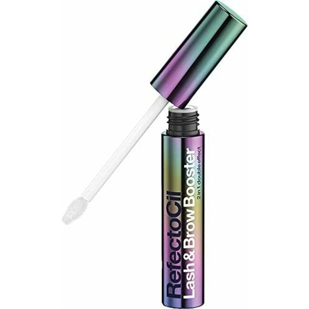 Tube Lash & Brow Booster met applicator. Verloopontwerp. Tekst: Refectocil Lash & Brow Booster.