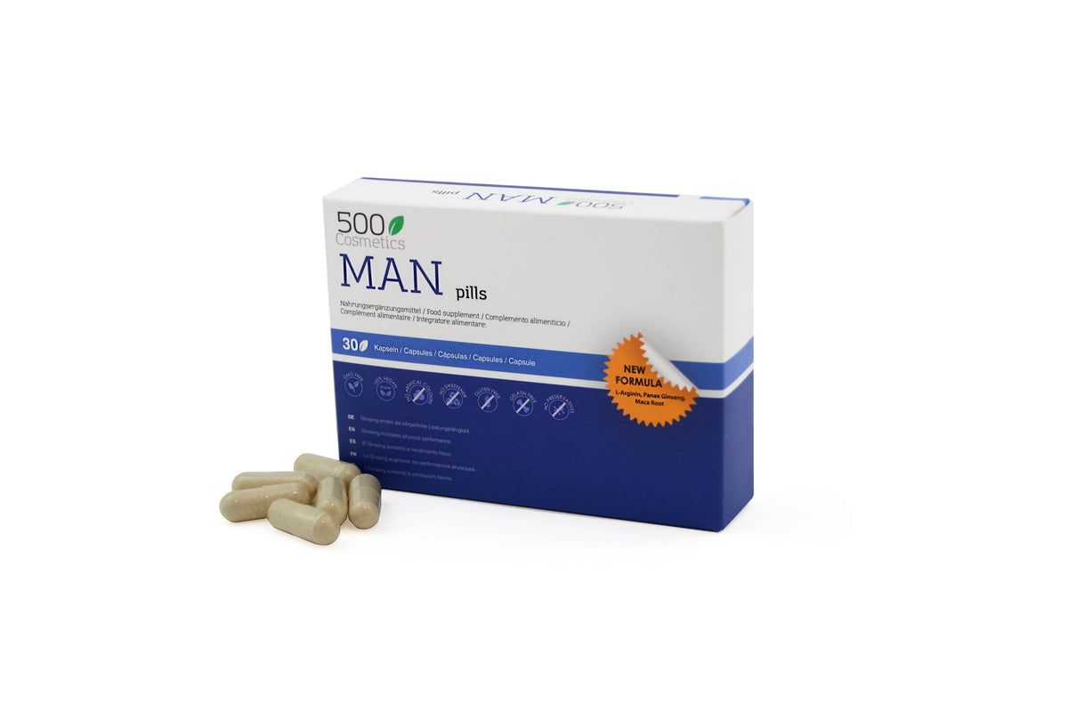 500Cosmetics Man Pills voor meer mannelijkheid