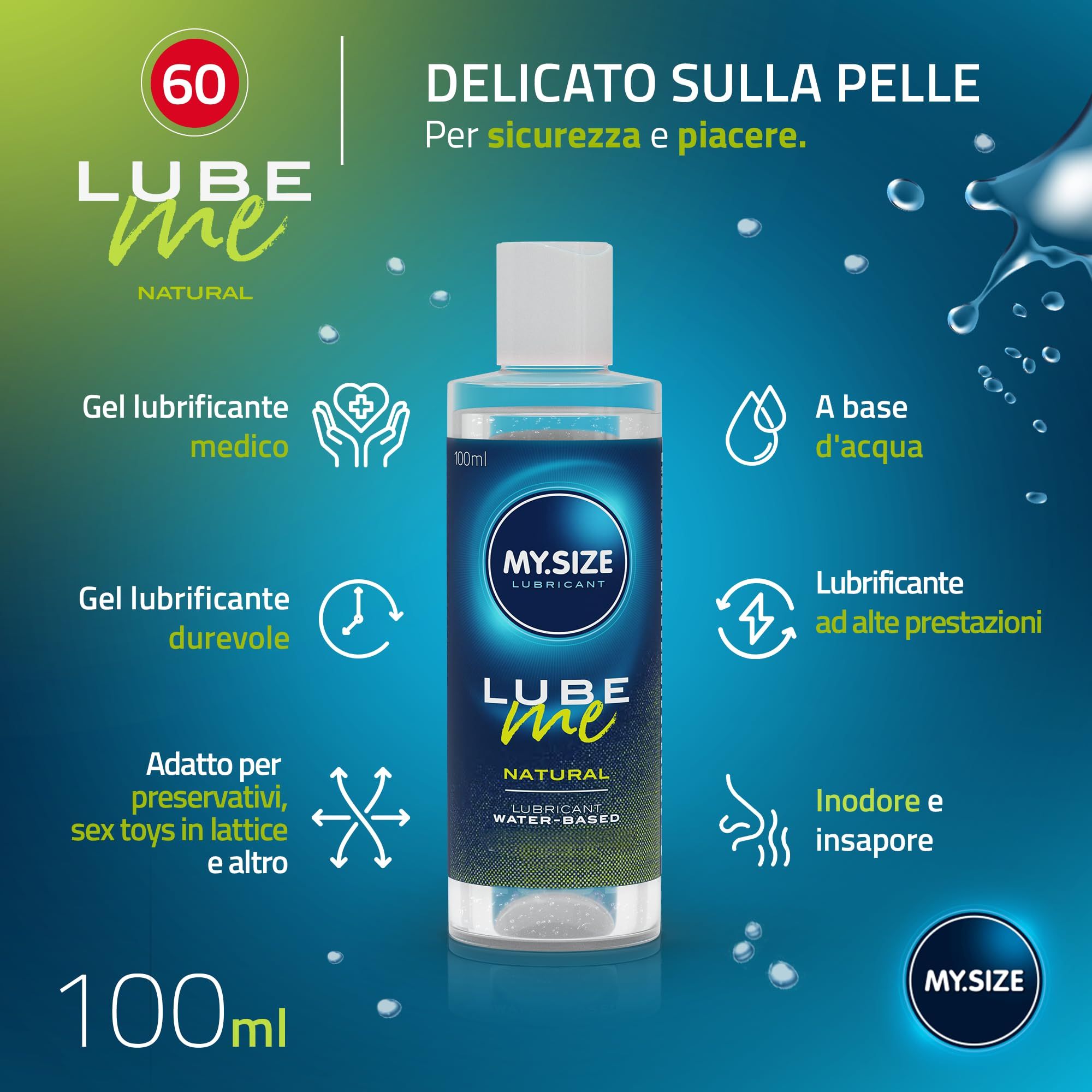 MY.SIZE PRO Préservatifs + LUBE ME Natural + Body Candle Set