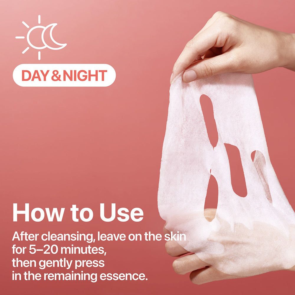 Masque tissu NUMBUZIN No.3 : Instructions d'utilisation jour et nuit.