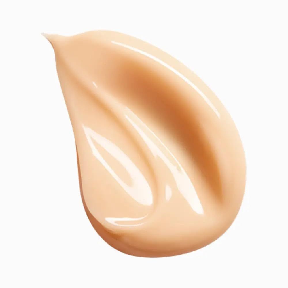 Vlek van licht, crèmekleurige gel. Glanzend oppervlak.