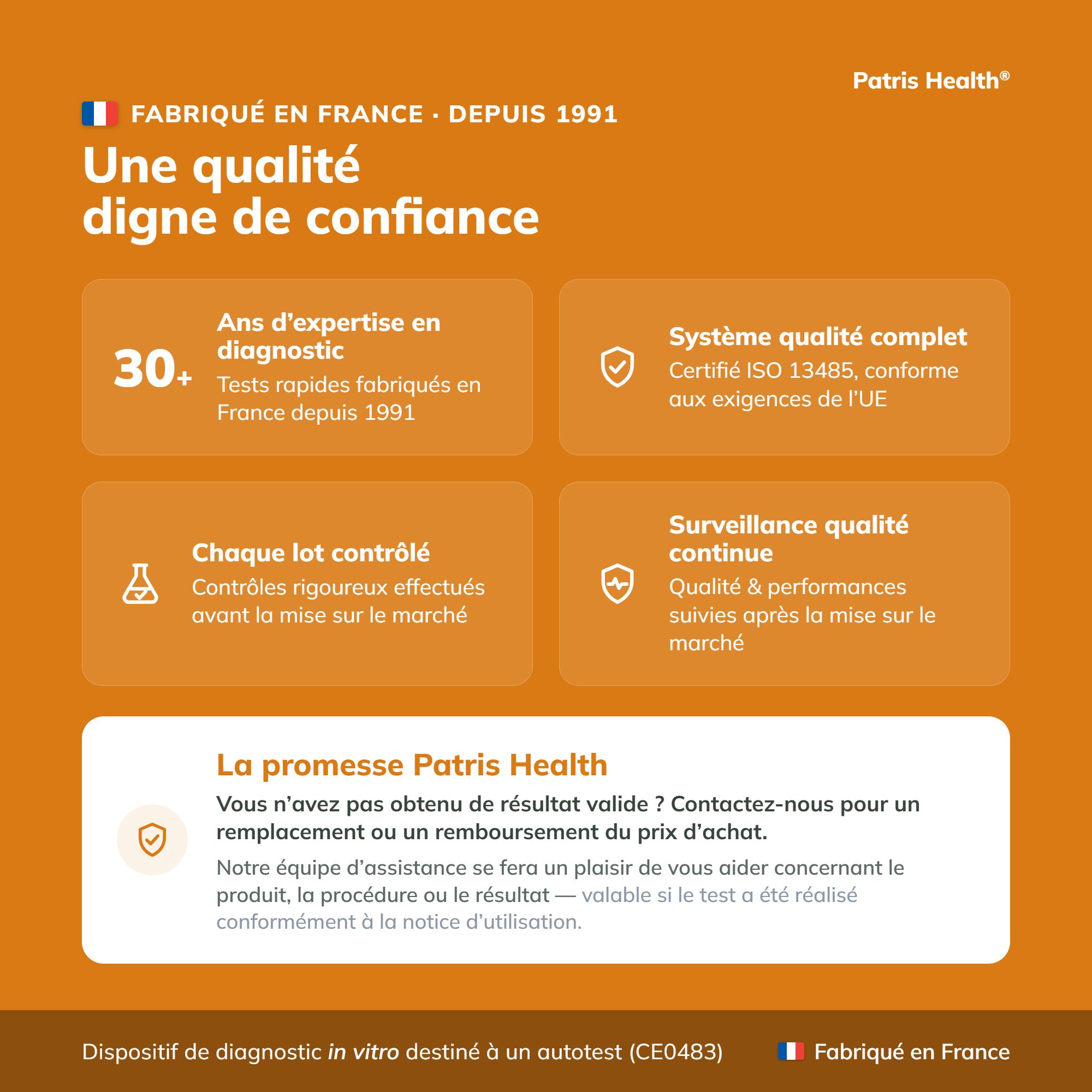 Page française : Comprendre les résultats du test de dépistage de la maladie cœliaque.