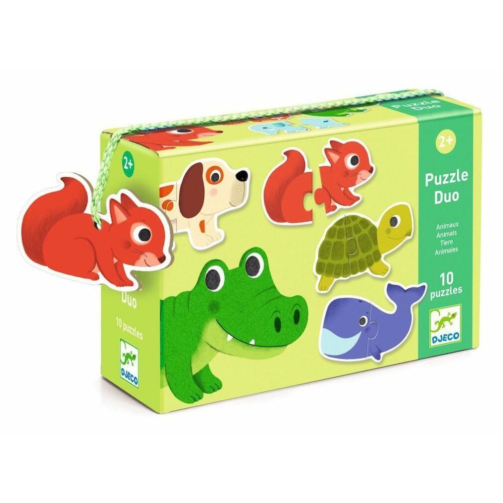djeco Puzzeldieren 10x2