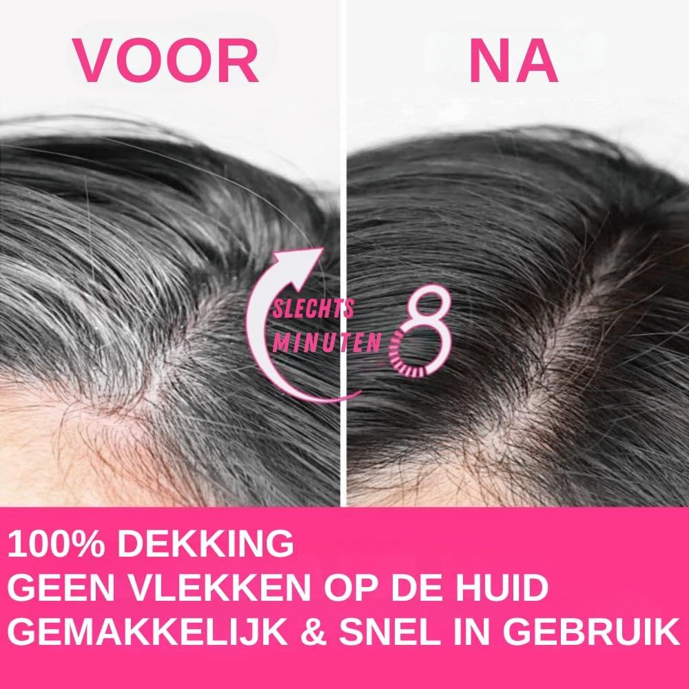 KARSEELL Zwarte Kleurshampoo voor Snelle Dekking van Grijs en Wit Haar