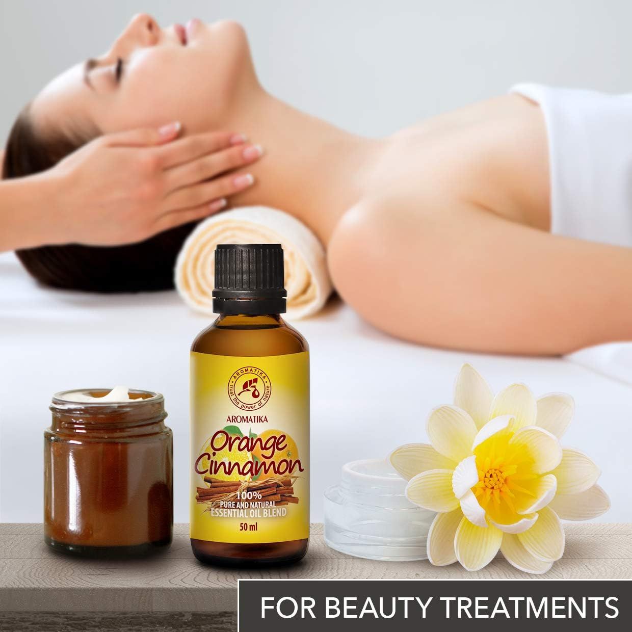 Huile AROMATIKA Orange-Cannelle pour les traitements de beauté.