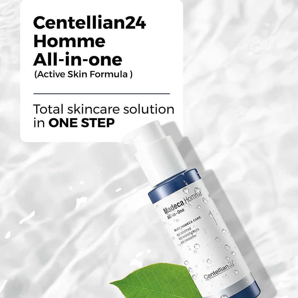 Centellian24 Madeca Homme All-in-One – lotion soin pour hommes à la Centella (TECA) et niacinamide
