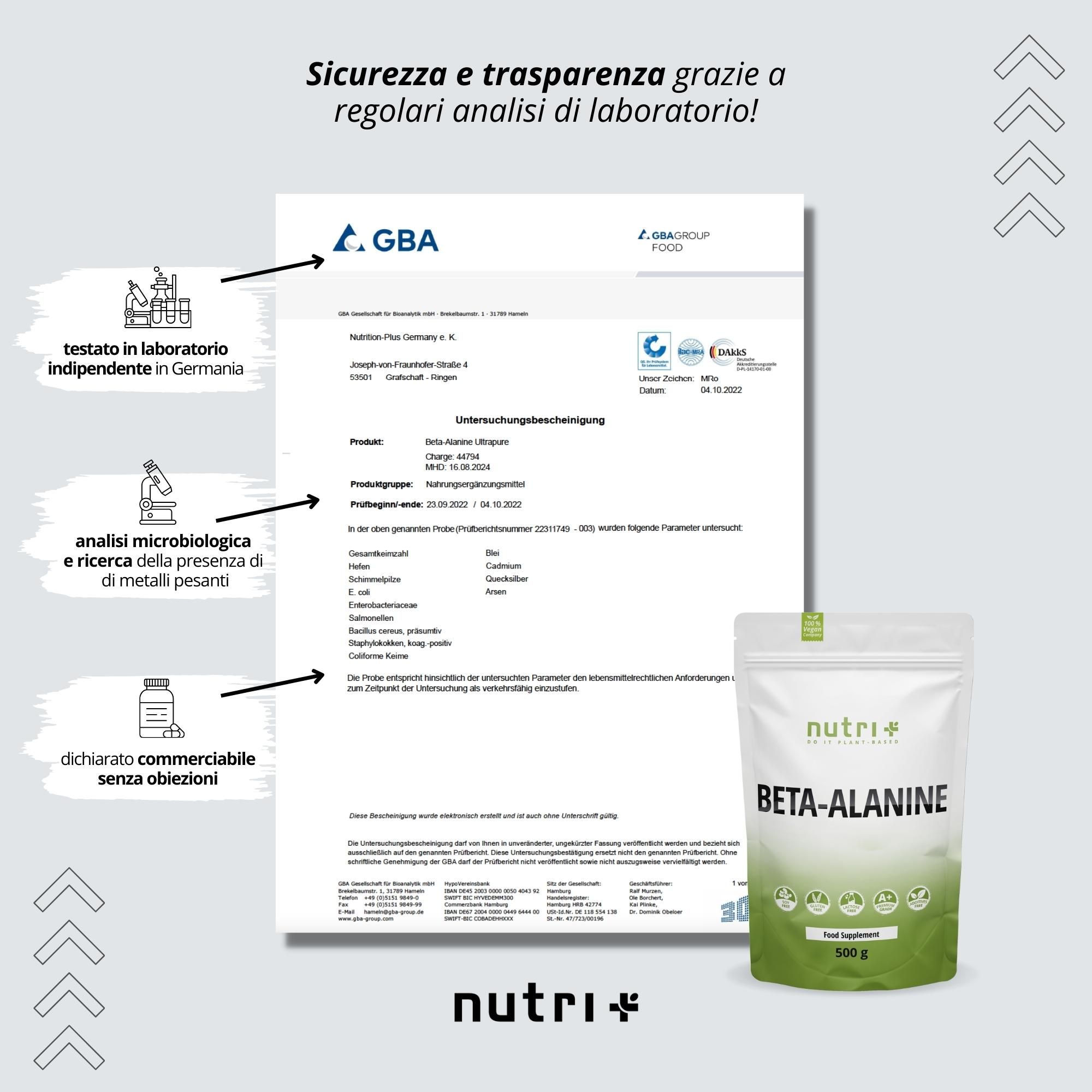 nutri+ beta alanine