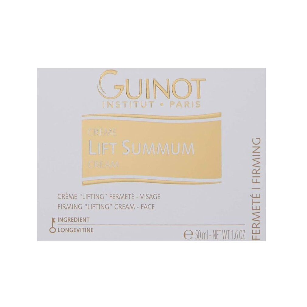 Emballage avec inscription "LIFT SUMMUM" et "GUINOT".