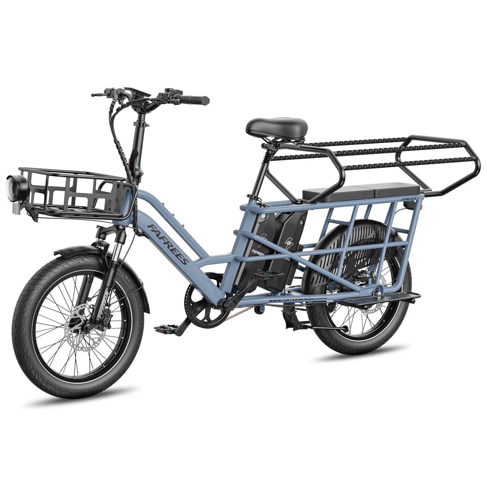 FAFREES FF20 CUV Vélo électrique modulable à longue queue – Double batterie 30 Ah