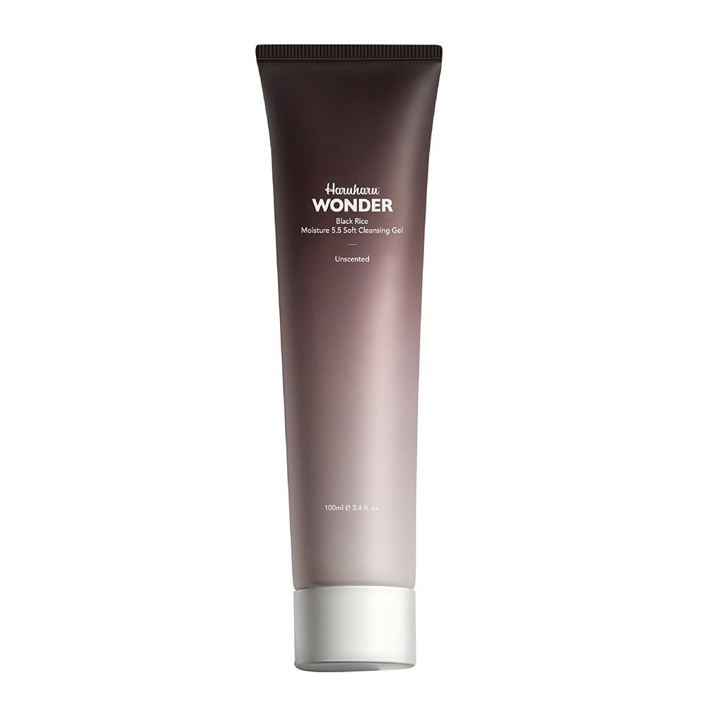 Tube de gel nettoyant doux Haruharu WONDER Black Rice Moisture 5.5.