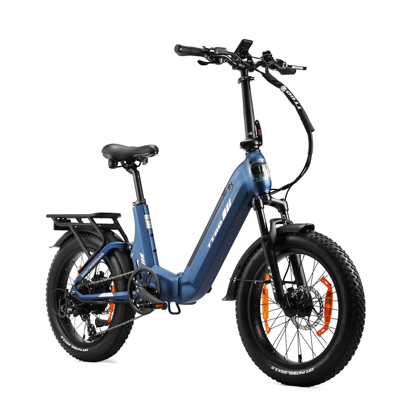 TTGO F7 Vélo électrique pliant, batterie 48 V 15 Ah, freins à disque hydrauliques