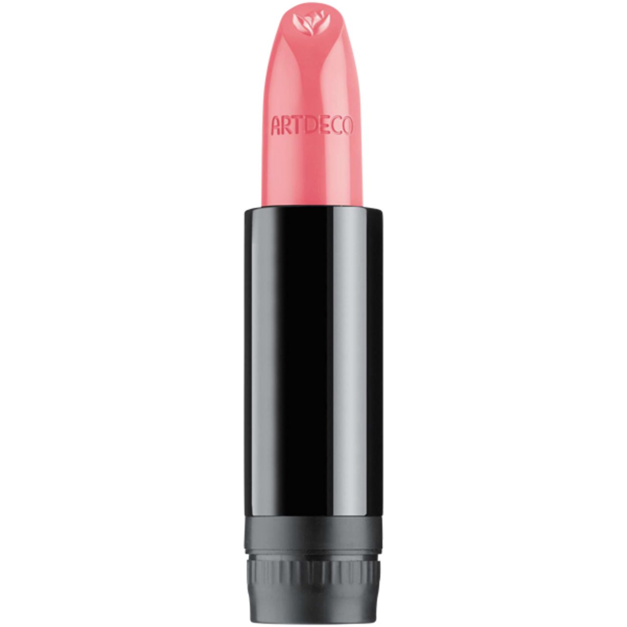 Lipstick navulling. Roze lipstick met zwarte huls. Merk Artdeco.
