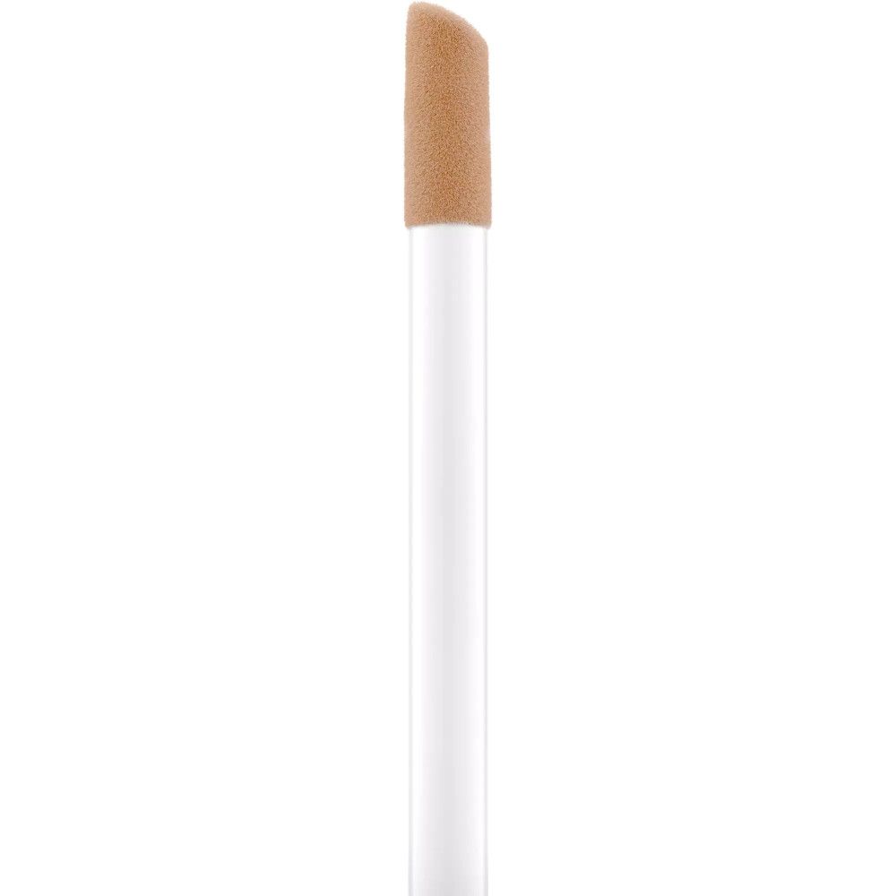 Applicateur avec éponge beige. Manche blanc. Pour appliquer le liquide.