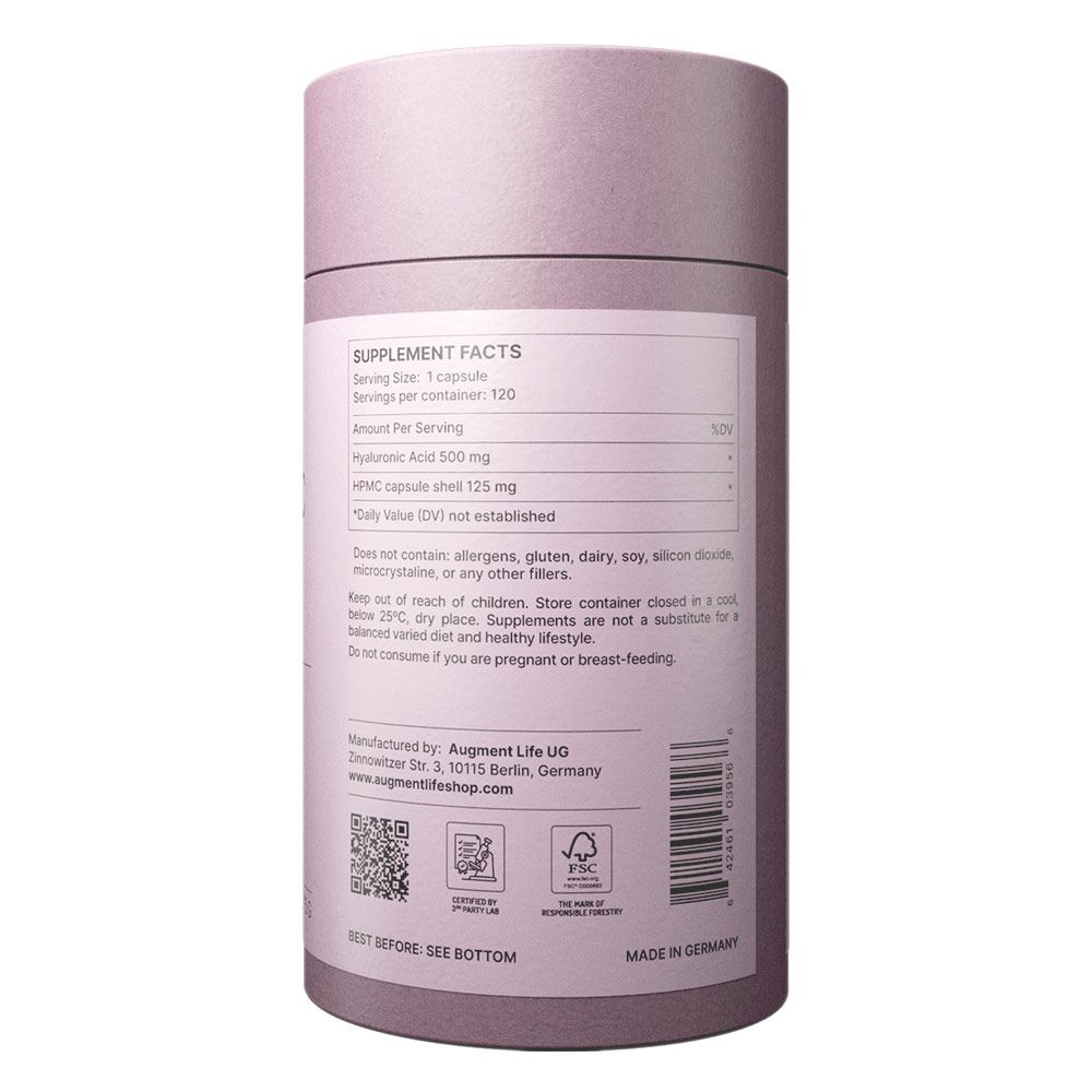 Augment Life Hyaluronzuur Capsules