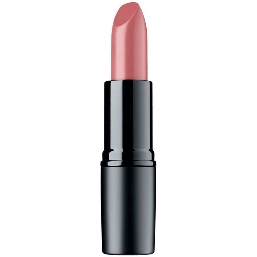 Een roze lippenstift in een zwarte huls.