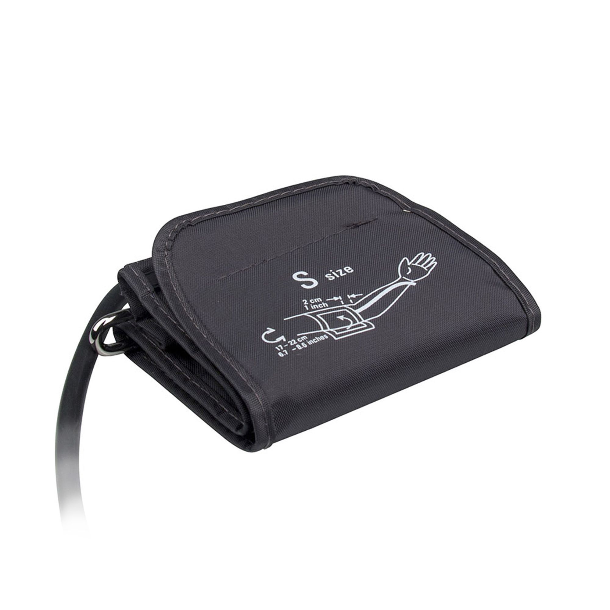 Brassard noir pour tensiomètre, taille S (7-13 pouces).