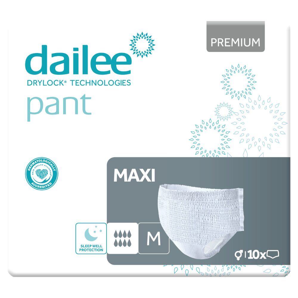 Dailee Pants Maxi : culottes d'incontinence taille M, lot de 10.
