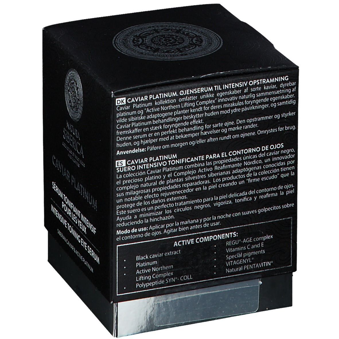 Natura Siberica Caviar Platinum Sérum Tonifant Intensive pour les Yeux