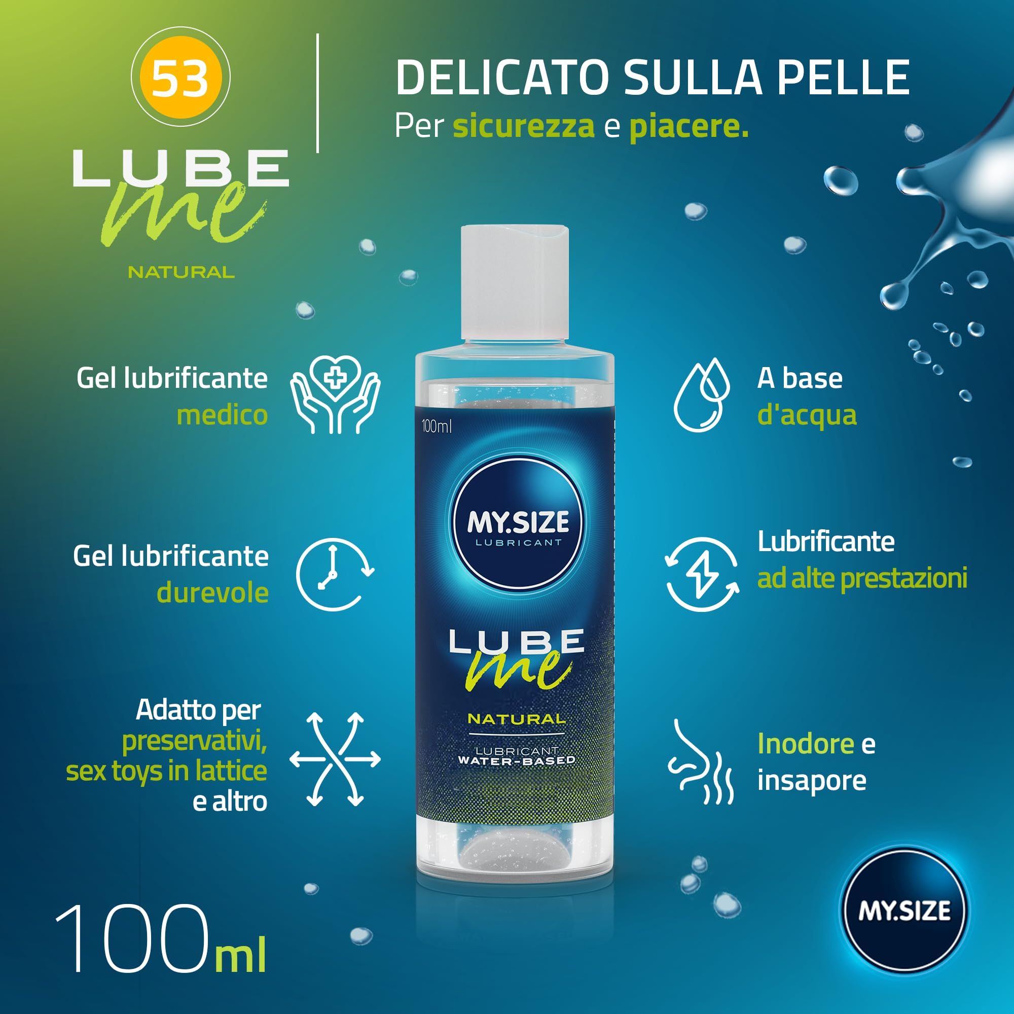MY.SIZE PRO Préservatifs + LUBE ME Natural + Body Candle Set