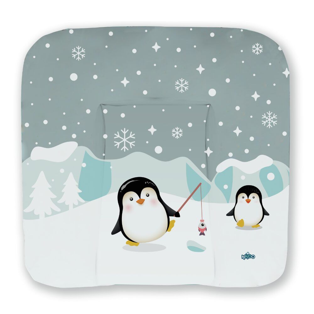 Kikido Matelas à Langer 75x70, Pingouins