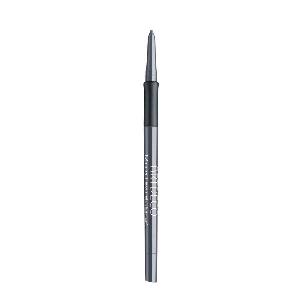 ARTDECO Mineral Eye Styler 54, un fin crayon khôl gris avec inscription argentée.