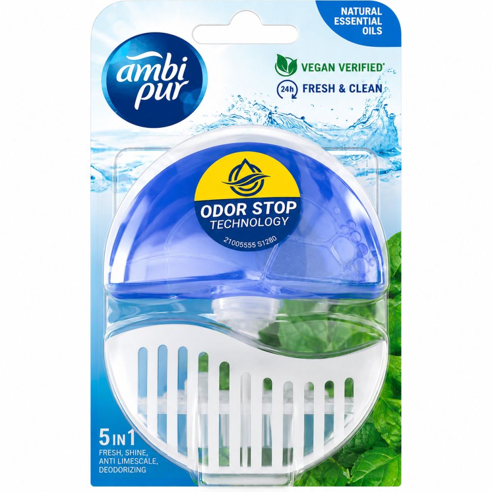 Ambi Pur - Kit Bloc WC 5-en-1 - Fresh Water & Mint