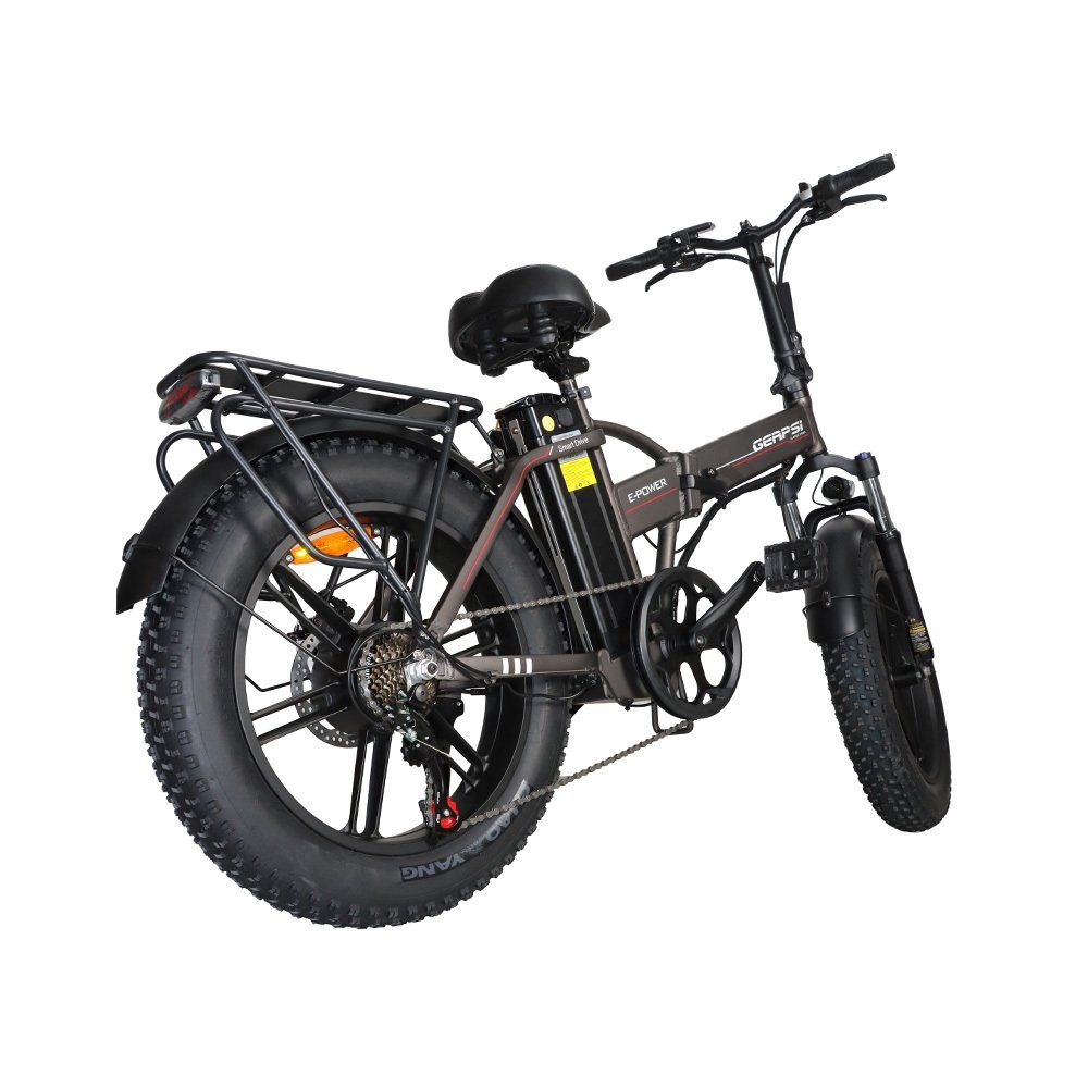BAOLUJIE DZ2002 Vélo électrique à gros pneus pour adultes, batterie amovible 48 V 16 Ah