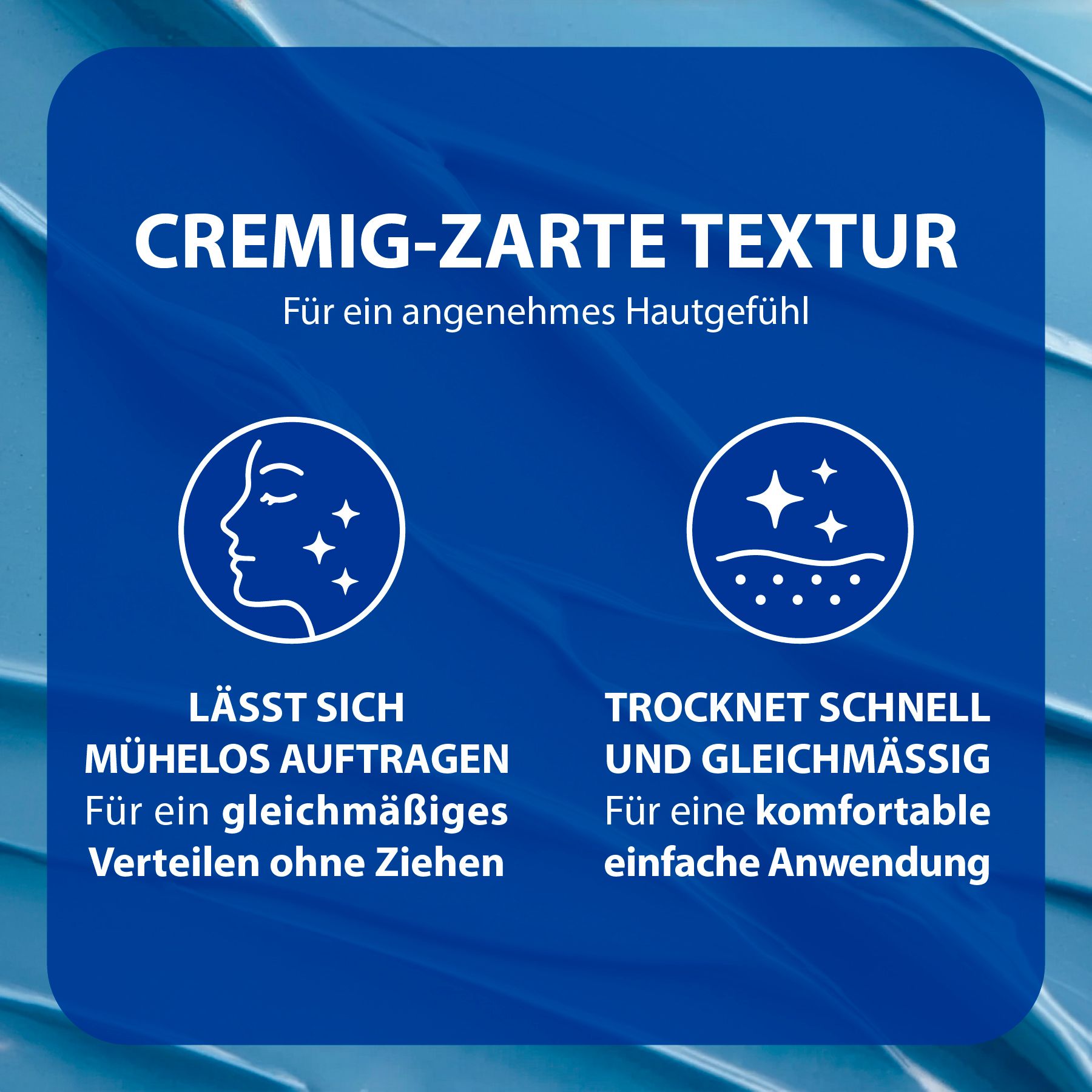 Texture crémeuse et douce pour une sensation agréable sur la peau, facile à appliquer.