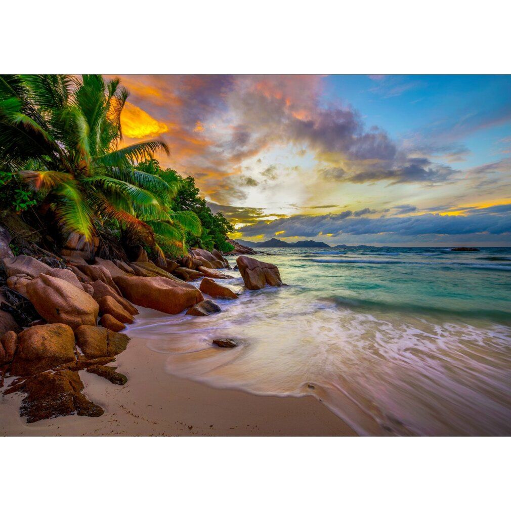 enjoy Puzzel Seychellen Stranden bij zonsondergang 1000 stuks
