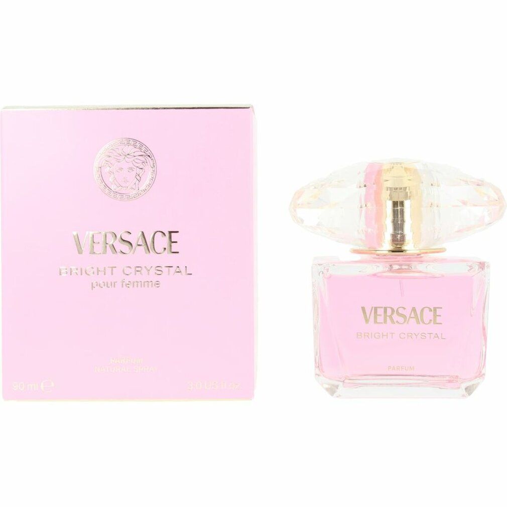 Versace Bright Crystal Pour Femme parfum spray met roze verpakking en flesje.