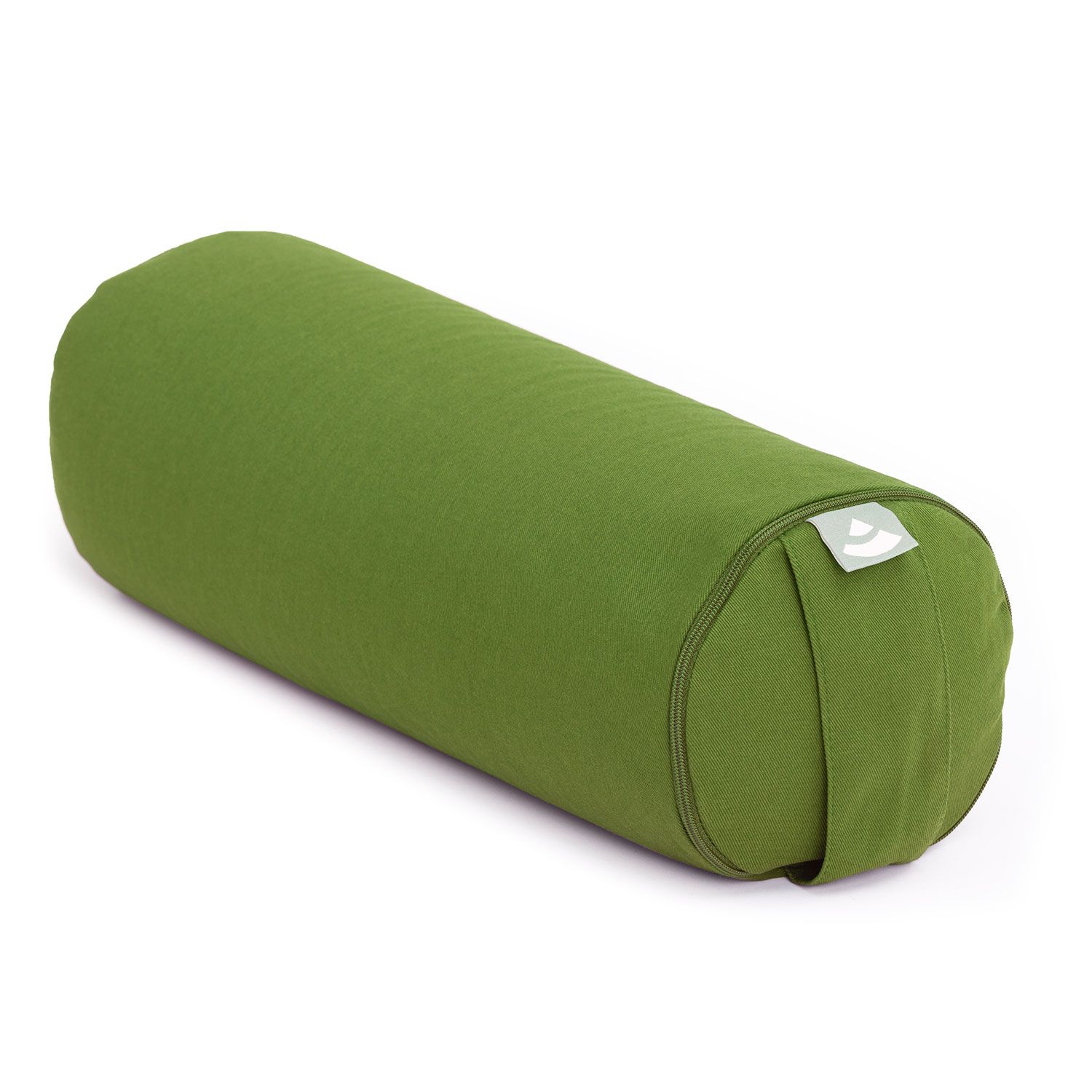bodhi Yoga mini bolster (rond), nekrol, ECO, boekweitdoppen olijfgroen